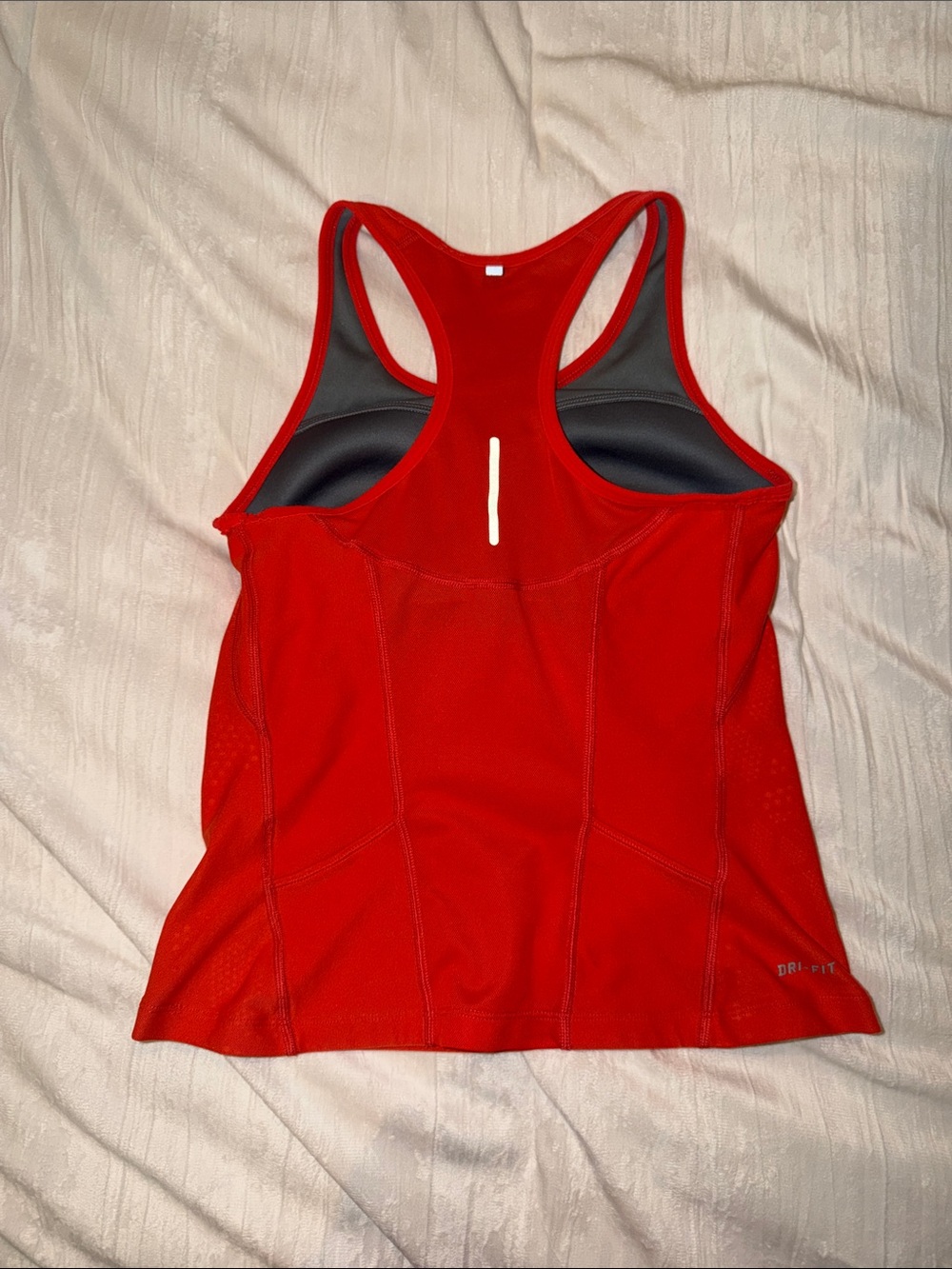 Nike Red Racerback Dri-FIT Tank - Picture 2 of 3
